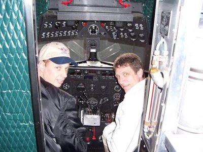 Jim Daigneau and myself in the cockpit of Ship #41 in Atlanta, GA